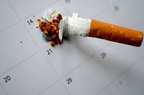salauzta cigarete un smēķēšanas atmešana