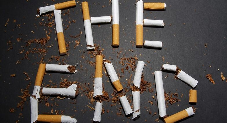 salauztas cigaretes un smēķēšanas atmešanas sekas